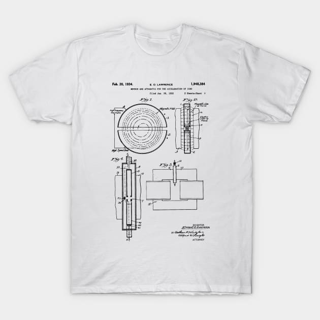 Particle accelerator patent 1934  cern nobel discovery quark nuclear T-Shirt by Anodyle